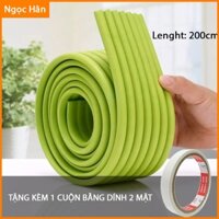 Cuộn Xốp Bọt Biển Cao Su NBR Bọc Cạnh Bàn Dài 200cm Kiểu Chữ M Double Model CP17 Có Kèm Băng Dính 2 Mặt