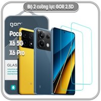 Cường lực cho máy redmi Poco X6 - X6 Pro - M6 Pro, GOR trong 2.5D 1bộ 2 miếng hàng nhập khẩu