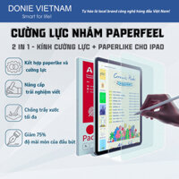 Cường Lực Nhám Ipad Paperfeel by DonieVietnam – Kính Cường Lực PaperLike Bảo Vệ Màn Hình, Cảm Giác Viết Như Trên Giấy