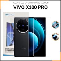 Cường lực vivo x100 pro UV trong suốt keo lỏng chính hãng kuzoom chống va đập vân tay nhạy phụ kiện huỳnh tân store