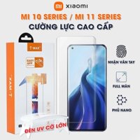 Cường lực Xiaomi Mi 10 / Mi 11 / Mi Mix 4 / Mi Note 10 Lite chính hãng T-Max full màn hình đèn UV cỡ lớn