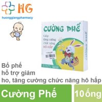 Cường Phế giảm ho long đờm siro ho cho bé bổ phế tăng cường chức năng hô hấp Hộp 10 ống