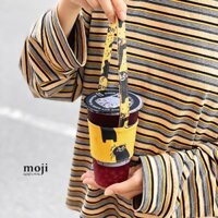 Cup Holder vải bọc ly cốc Gấu Kumamon Happy