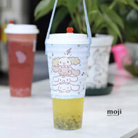Cup Holder vải bọc ly cốc Sanrio family happy together