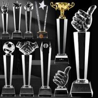 Cúp Lưu Niệm Pha Lê | Khắc Chữ Theo Yêu Cầu Tp.HCM | Cúp Thuỷ Tinh (K9 Crystal Trophy)