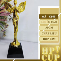 Cúp Lưu Niệm Pha Lê Vinh Danh SPA Cup Thể Thao Bóng Đá Huy Chương Vàng Quà Tặng KN