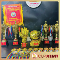 Cúp Lưu Niệm Thể Thao Bóng Đá Huy Chương Vàng Bạc Giá Rẻ Cup Pha Lê Cờ Lưu Niệm Quà Tặng Giá Rẻ Đẹp A3