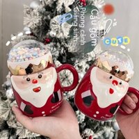 Cúp Ngắm Ông Già Noel Mới Của Paipai Niu, Cốc Sáng Tạo Có Hộp Quà, Cốc Sứ Hoạt Hình, Quà Lưu Niệm Ngày Lễ