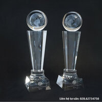 Cúp pha lê khối trao giải thưởng