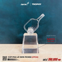 Cúp pha lê pickle ball