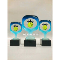 Cúp Pickleball, cúp giải đấu thể thao in ấn thiết kế, chế tác theo yêu cầu, cúp kim loại, cúp pha lê, cúp thuỷ tinh