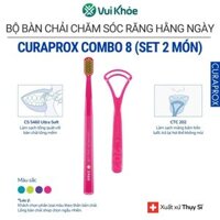 CURAPROX Bộ Bàn Chải Chăm Sóc Răng Hằng Ngày | Set 2 món | Combo 8