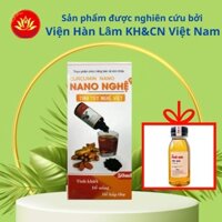 Curcumin nano Viện Hàn Lâm, nano nghệ tinh chất tiêu đen, tinh tuý nghệ Việt - lọ 50ml