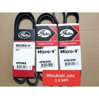 (Curoa Jolie) Bộ Dây Curoa xe Mitsubishi Jolie 2.0 MPI - hiệu Gates USA - máy lạnh, máy phát, trợ lực, curoa cam