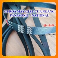 Curoa máy giặt sấy PANASONIC NATIONAL lồng ngang - dây đai culoa cửa trước 10EPH 1091 10EPH1091 PANA NATI 10 rãnh