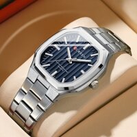 Curren Đồng Hồ quartz Chạy Kim 8458 xs Mặt Vuông Dạ Quang Bằng Thép Không Gỉ