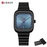 Curren Đồng Hồ quartz Chạy Kim 36mm Mặt Vuông Dạ Quang Chống Thấm Nước 8460