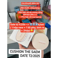 Cushion The Saem Mỏng Nhẹ Căng Bóng Tặng Lõi Phụ