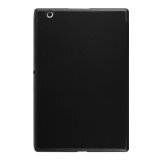Custer Texture PU Leather Cover with Tri-fold Stand for Sony Xperia Z4 Tablet (Black)