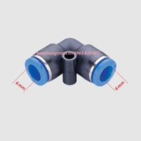 Cút, góc nối nhanh ống 6,8,10,12mm ống PU, PE - 6mm