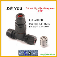 Cút Nối Dây Điện Chữ T Chống Nước IP68 – CDF-200/3T
