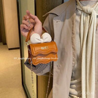 Cute bow girl crossbody bag shoulder bag, stylish princess baby coin purse