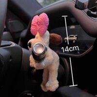 Cute Bowknot Dog Car Pocket Decoration Car Plush Doll Decoration Girl Creative Birthday Gift vGPY