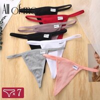 Cute Byte Bộ 7 Quần Lót Cotton Chữ T Thoáng Khí Gợi Cảm Dễ Thương Cho Nữ