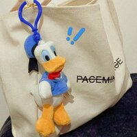 Cute Donald Duck Plush Doll School Bag Pendant Backpack Hanging Ornament Keychain Female Winter Birthday Gift Qn65