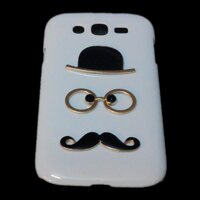 Cute Hat Eyes Mustache Designed Hard Back Case Cover for Samsung Galaxy Grand Neo I9060