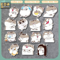 【Cute pet】 Combo 50 Sticker Mèo Ami chống nước sticker dán laptop, điện thoại, đàn guitar, mũ bảo h