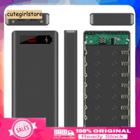 Cute _ Portable Micro USB Type-C 18650 Vỏ pin LCD DIY Vỏ sạc dự phòng di động