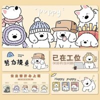 Cute Puppy Mouse Pad No. Cartoon Oversized Thickened Office Computer Desk Pad Style Good-looking Girls' Dormitory Student tHrJ