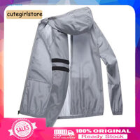 Cute _ Sun Áo khoác bảo vệ câu cá Áo khoác ngoài chống nắng nhẹ cho nam có mũ trùm đầu cho hoạt động ngoài trời Áo khoác câu cá thoáng khí có bảo vệ tia cực tím 360 độ