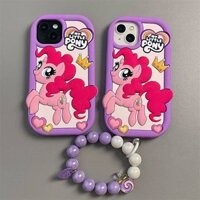 Cute Three-Dimensional My Little Pony for Iphone15pro Apple 14 Phone Case 13 Silicone 12 with Chain 11 4fHD
