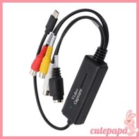 Cutep USB Video Capture Card Bộ Chuyển Đổi Kỹ Thuật Số S-Video Sang USB2 0 Ghi Video Thiết Bị Chụp Video Grabbers Cho PC Phon