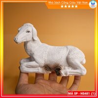 Cừu  chiên trắng trang trí Hang đá, cây thông noel , tiểu cảnh , hang đá bonsai - Phụ kiện trang trí Giáng Sinh NS481