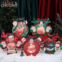 Cuxin 10 Chiếc Túi Quà Giáng Sinh, Phim Hoạt Hình Steric Quà Tặng Quấn Túi Xách, Ông Già Noel Dễ Thương Trong Suốt Quả Cầu Có Thể Gập Lại Giáng Sinh Kẹo Hộp Quà Ăn Nhẹ