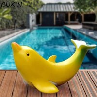 Cuxin Chuối Cá Heo Điêu Khắc, Kawaii Mini Cá Heo Nhựa Trang Trí, Tủ Tivi Trang Trí Hoạt Hình Tinh Tế Bền Chuối Cá Heo Bàn Thủ Công Nhà