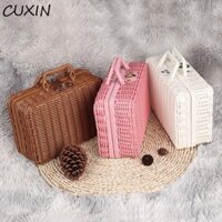 CUXIN Hộp Bảo Quản CUXIN Hộp Quà Sáng Tạo Bền Đẹp Cho Mỹ Phẩm, Quần Áo, Đồ lặt vặt PP Mây Chất Liệu Giỏ Bảo Quản Chất Lượng