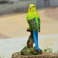 Cuxin Mô Hình Chim, Nhựa Dễ Thương Vẹt Đồ Trang Trí Nhỏ, Đồ Thủ Công Mô Phỏng Chống Thấm Nước Sáng Tạo Động Vật Điêu Khắc Tượng Ngoài Trời
