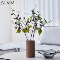 Cuxin Nhánh dâu tằm nhân tạo, Nhánh trái cây quả mâm xôi linh hoạt thủ công, Sắp xếp hoa bằng nhựa Thanh lịch Cây giả Trang trí ban công