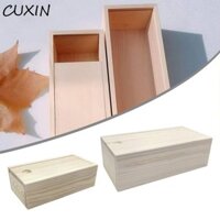 Cuxin Trượt Bao Hộp Gỗ, Log Drawer Slid Top Hộp Kéo Thông, Hộp Quà Tặng Bền Tự Nhiên Hộp Bảo Quản Gỗ Trống Thủ Công
