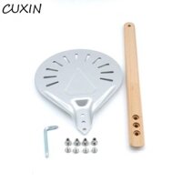 Cuxin vỏ bánh pizza di động có thể tháo rời phụ kiện lò nướng bánh pizza pastray biến vỏ xẻng thìa tiện ích nhà bếp