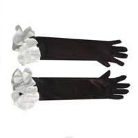 Cuy Cưới Găng Tay Dài Cho Cô Dâu Hứa Găng Tay Ruffle Găng Tay Dài Ruffle Cho Nữ