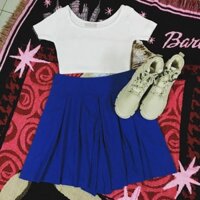 CV02_Quần váy xanh coban