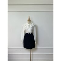 CV3175 Chân váy FRENCH CONNECTION Hàng hiệu chính hãng thời trang nữ màu đen size 6 Secondhand thanh lý ký gửi