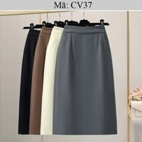 CV37 - Chân váy dáng chữ A dài 70cm - có 2 túi