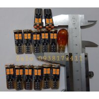 CVB Bộ Led T10 xi nhan 12SMD vàng cam cho xe máy 45 CVB