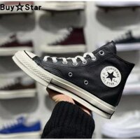 Cvs Cao Cấp Bề Mặt Da Siêu Mềm 1970S Cổ Điển Retro Đen Sỏi Da Ván Trượt